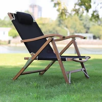 outdoor camping portable armrest with headrest folding chair self driving picnic teak kermit chair factory