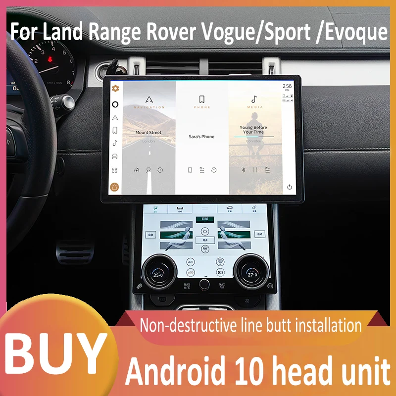 

13.3inch Touch Screen Car Radio For Land Range Rover Vogue / Sport / Evoque 2013-2018 Android11 head unit Wireless Carplay