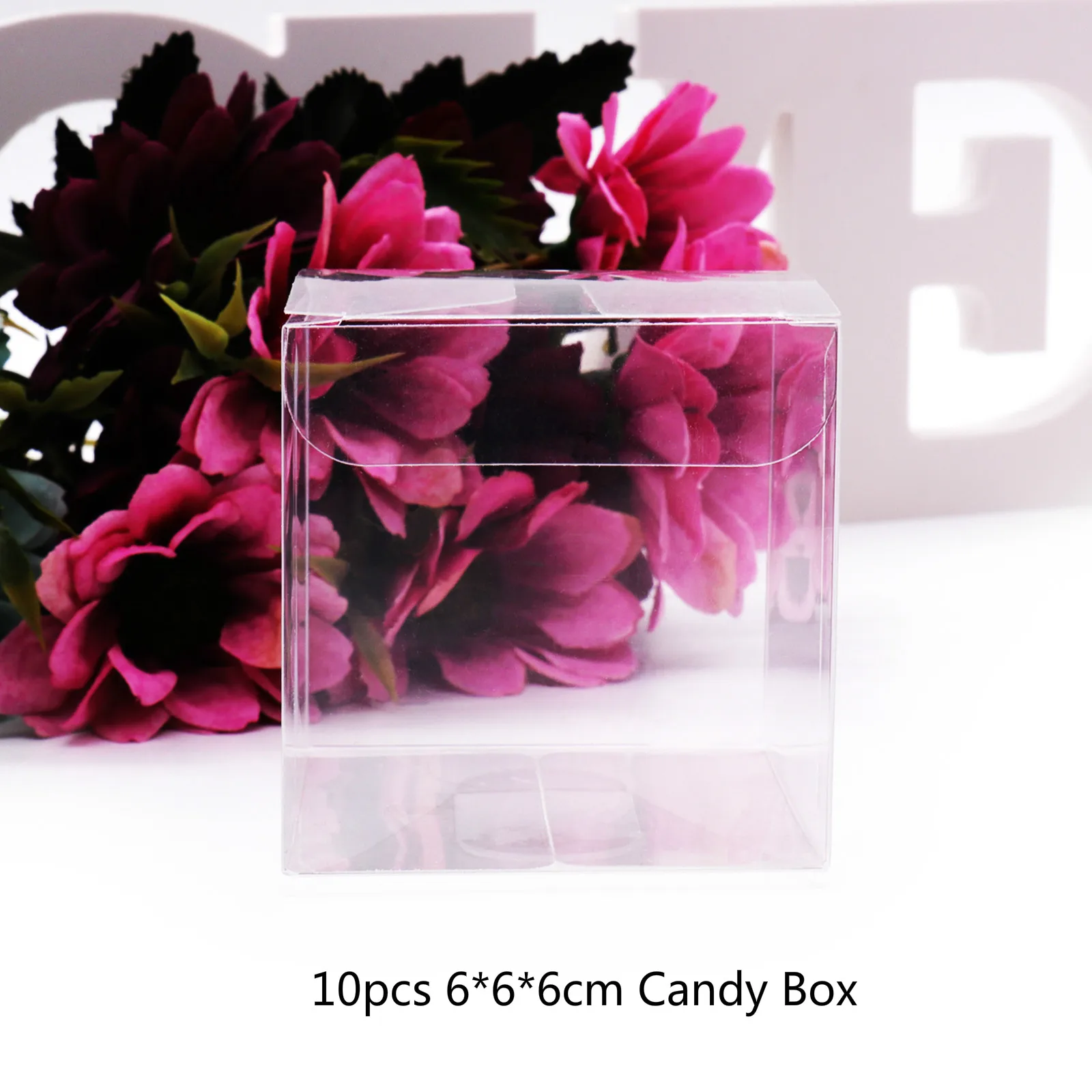 

10 шт. прозрачные ПВХ коробки для конфет