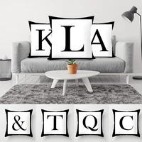 letter alphabet printed grey pillowcase decorative pillows cushion cover use for home sofa car office cojines 45x45cm