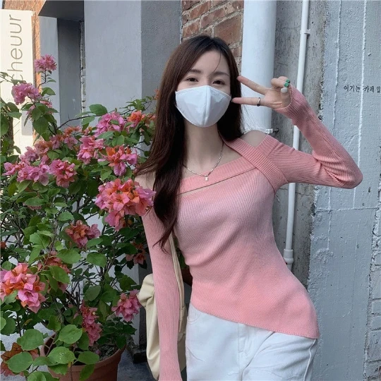 

Черный женский офисный пуловер OL для девушек, женский свитер для девушек, вязаные топы с V-образным вырезом, плотные женские свитера, топ, пал...