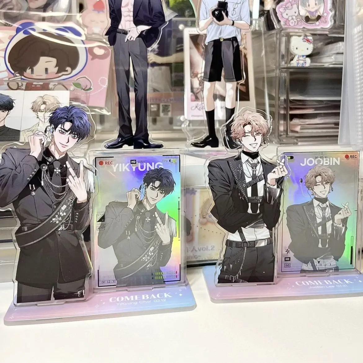 Новое поступление, корейские комиксы с двойным мужским комиксом, акриловая стойка, лазерная карта Yikyung Choi/Joobing Lee, бесплатная доставка