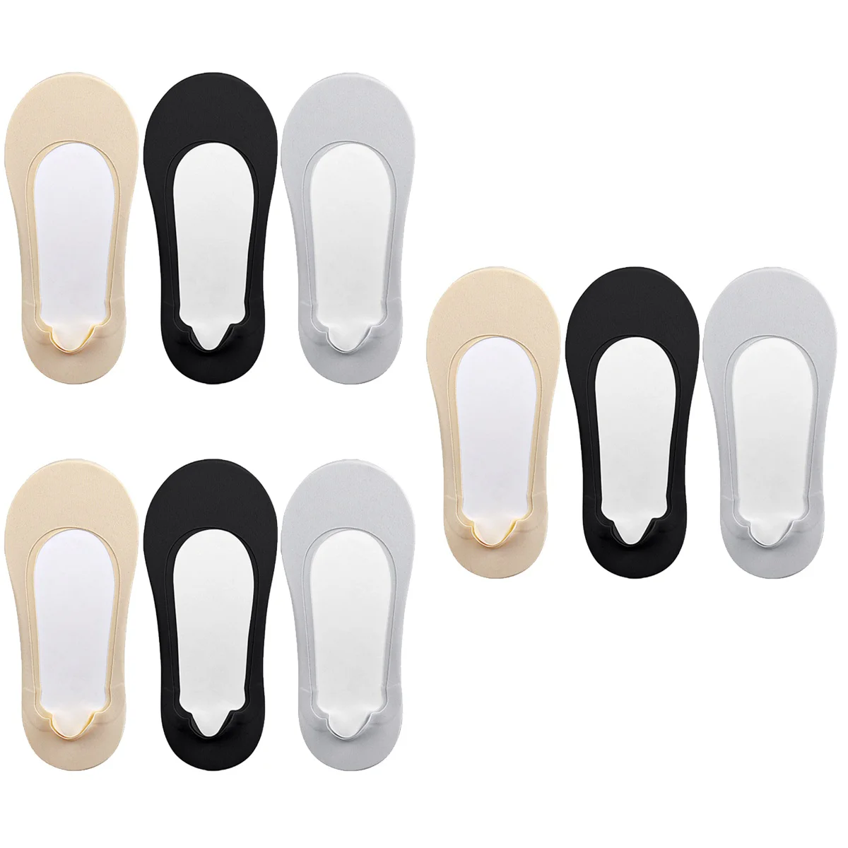 

Носки-невидимки женские низкие, 9 пар