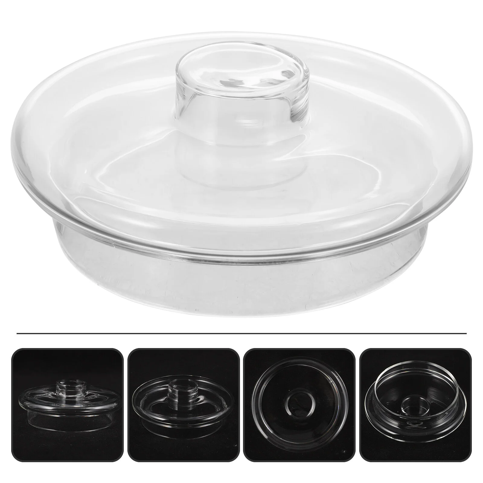 

Decorate Replaceable Lid Teapot Household Cover Decorative Kettle Clear Glass Supplies