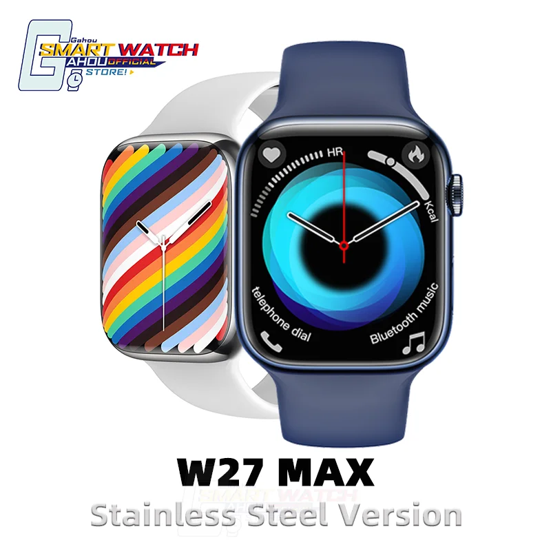 

W27 Max 2022 IWO Smart Watch NFC Dial Call Fitness Tracker Wireless Charging 1.92'' HD Screen For Men Women smartwatch PK W27 S7