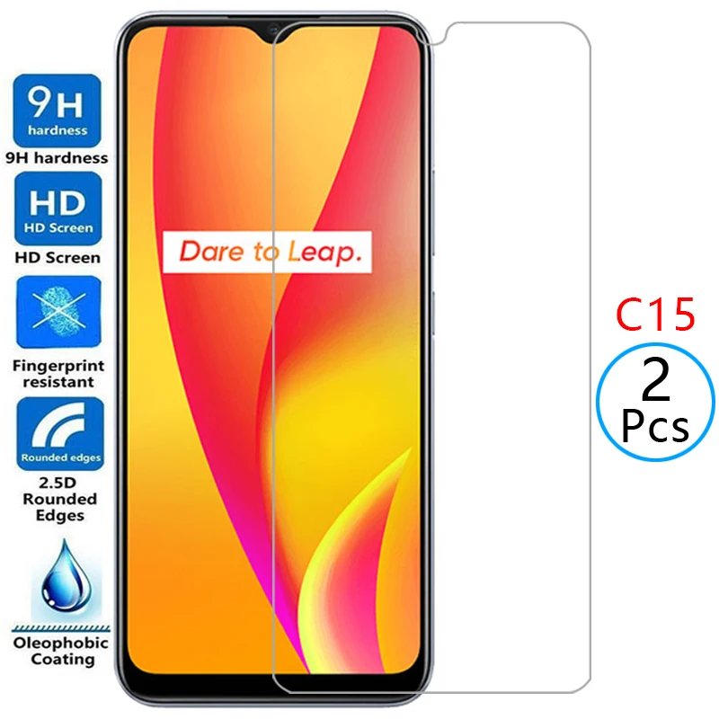 Защитное закаленное стекло для realme c15, защита экрана на realmec15 c 15 15c, пленка realmi realmic15 real me reame relme realmy