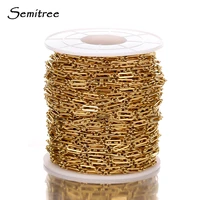 1 meter gold color stainless steel flat cable link rolo chains for diy jewelry making supplies wholesale in bulk necklace making