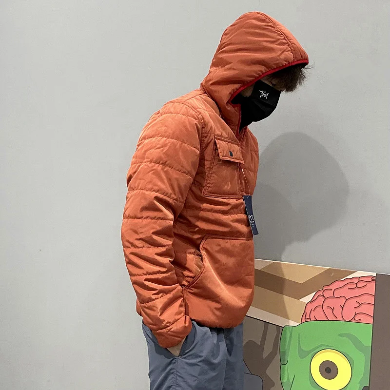 Milan Light Luxury! US $8 Autumn and Winter High end Outdoor Skiing Cotton-padded jacket Men's Women's Warm Hood Cotton...