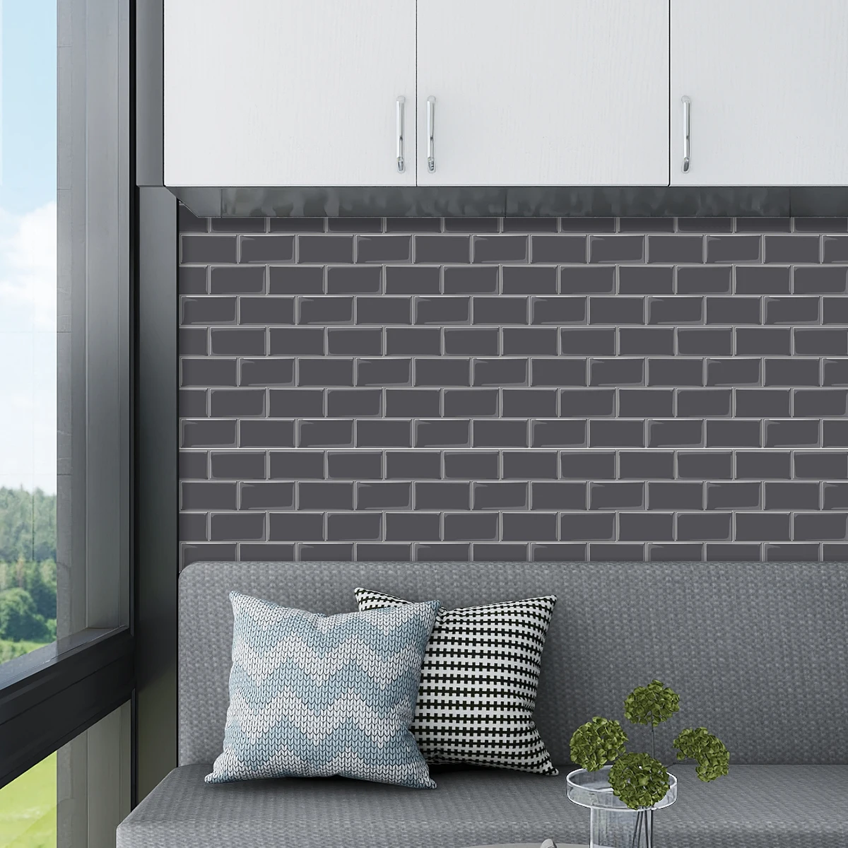 Водостойкая кухонная Настенная Наклейка-брызговик 2 мм домашний декор плитка для