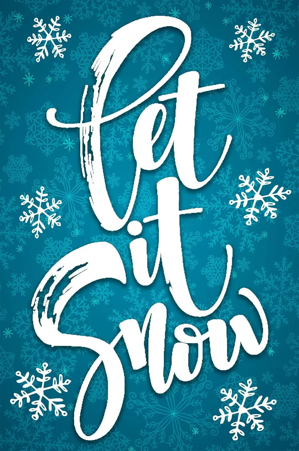 Texupday Let It Snow снежинки украшения вертикальный зимний флаг дома праздник