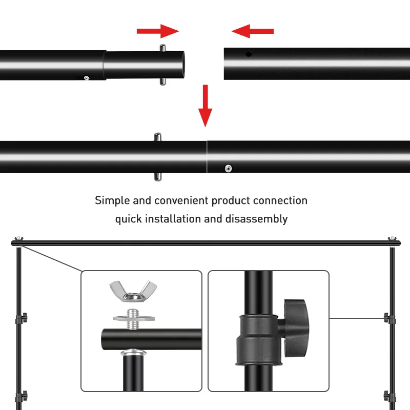 Фон для фотосъемки стойка с сумкой переноски зеленый экран хромакей студийной -