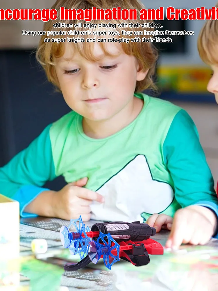 

Spider Web Figure Toy Kids Spider Cosplay Glove Launcher Set Hero Launcher Wrist Toy Set Funny Toys Boy Children'S Cool Gift