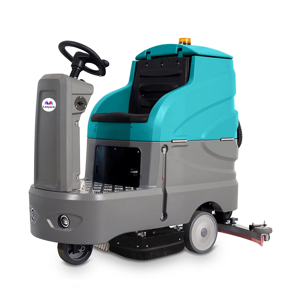 Warehouse Tile Floor Cleaner Industrial Ride-on Floor Scrubber Dryer Machine