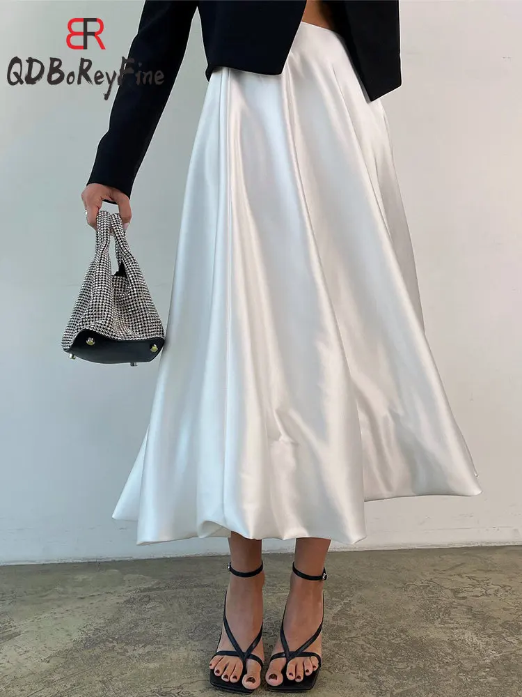 

Юбка-макси Женская длинная трапециевидная, с завышенной талией