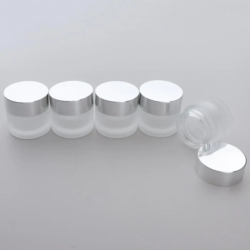 

5pcs Cosmetic Empty Jar Pot Makeup Face Cream Container Travel Box