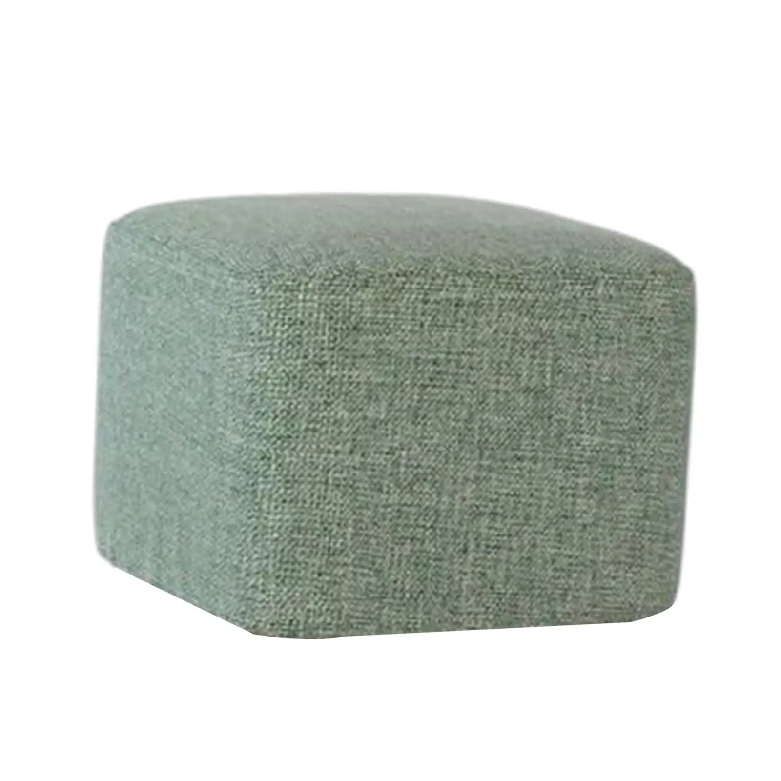 

2pcs Linen Cotton Footrest Foot Stool Cover for Living Room Accessory
