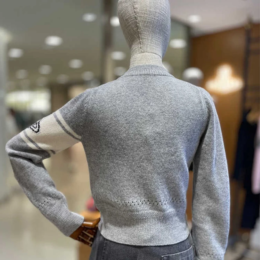 Высокое качество Сатурн вышивка осень зима женский чистый шерстяной кашемировый