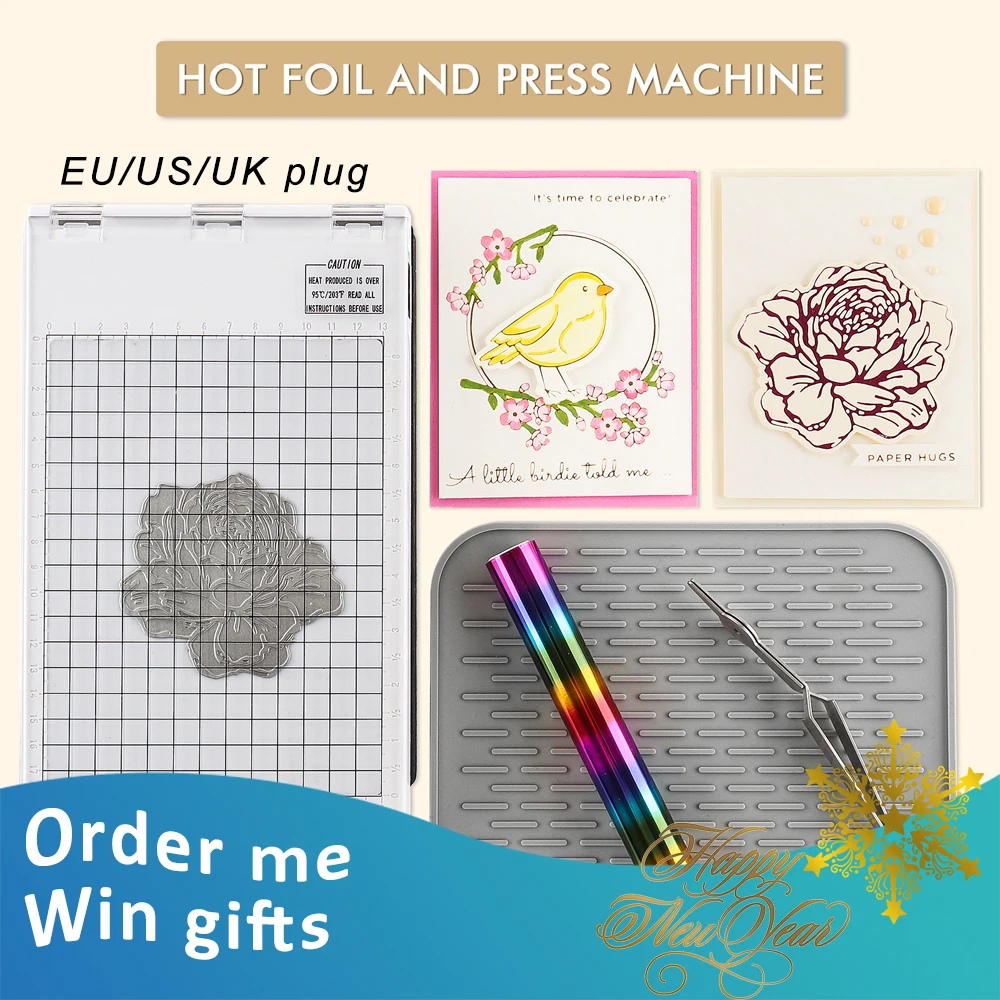 Машина для горячего тиснения фольгой металлический и пластиковый инструмент