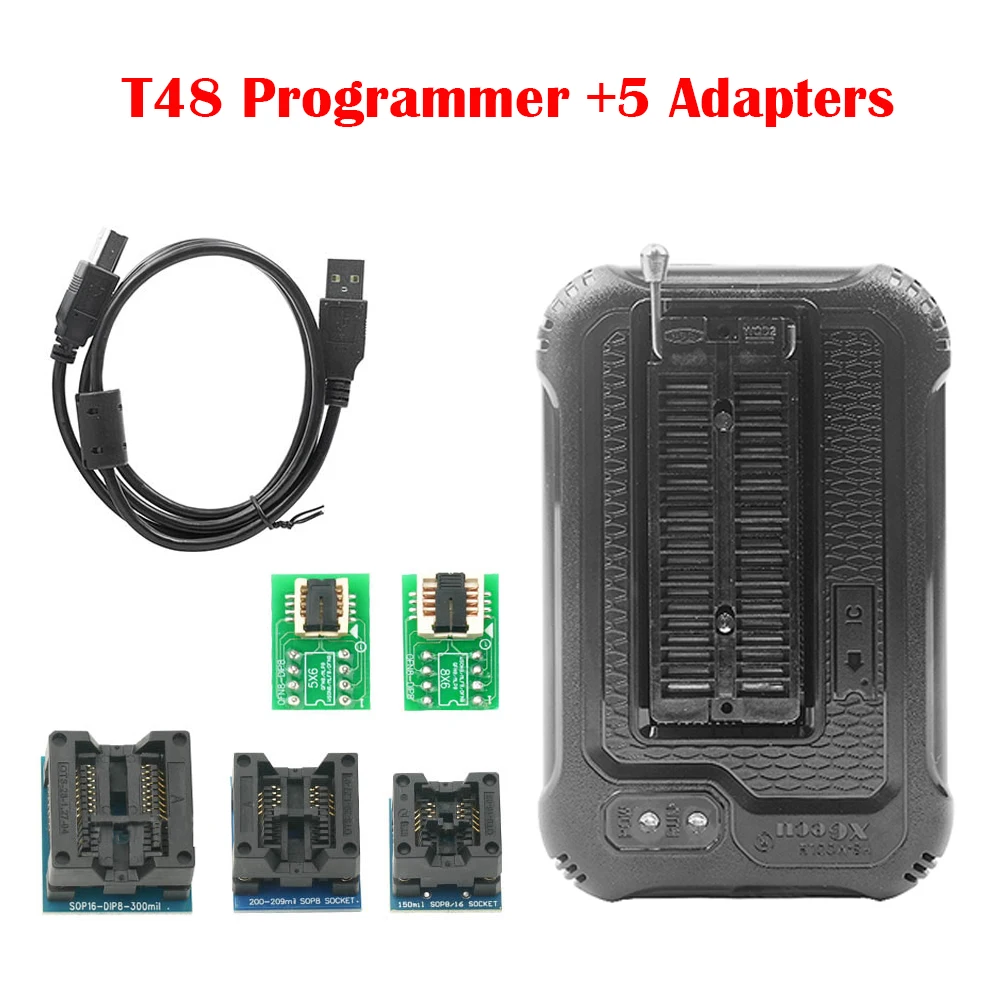 Фото XGecu NEW T48 (TL866-3G) программатор с поддержкой 32000 + микросхем для SPI/Nor/NAND Flash/EMMC BGA/TSOP/SOP/PLCC TL866CS TL866II Замена №5