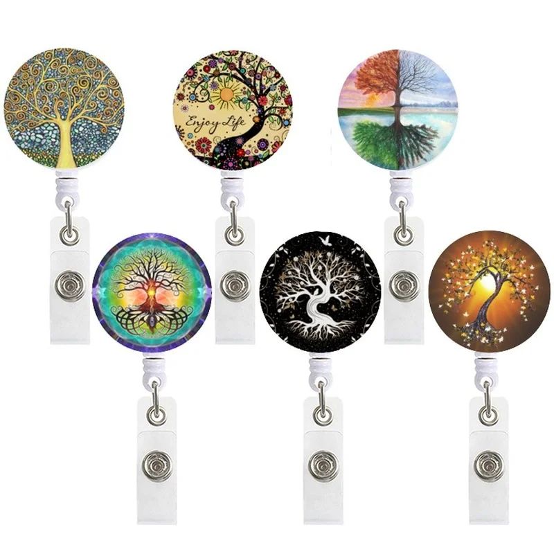 

Mini Retractable Badge Fashion Nurse Lanyards ID Name Card Badge Holder Clip Student Doctors Badge Holder