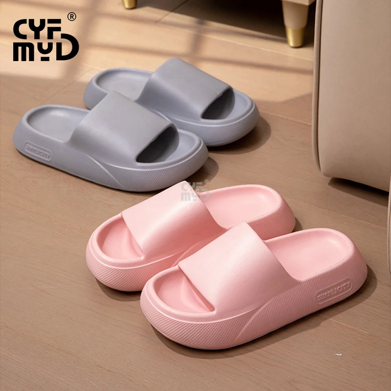Bathroom Slippers for Women Lightweight Soft Eva Home Slippers Man Comfortable Comfortable Indoor Slides Platform Shoes Summer
