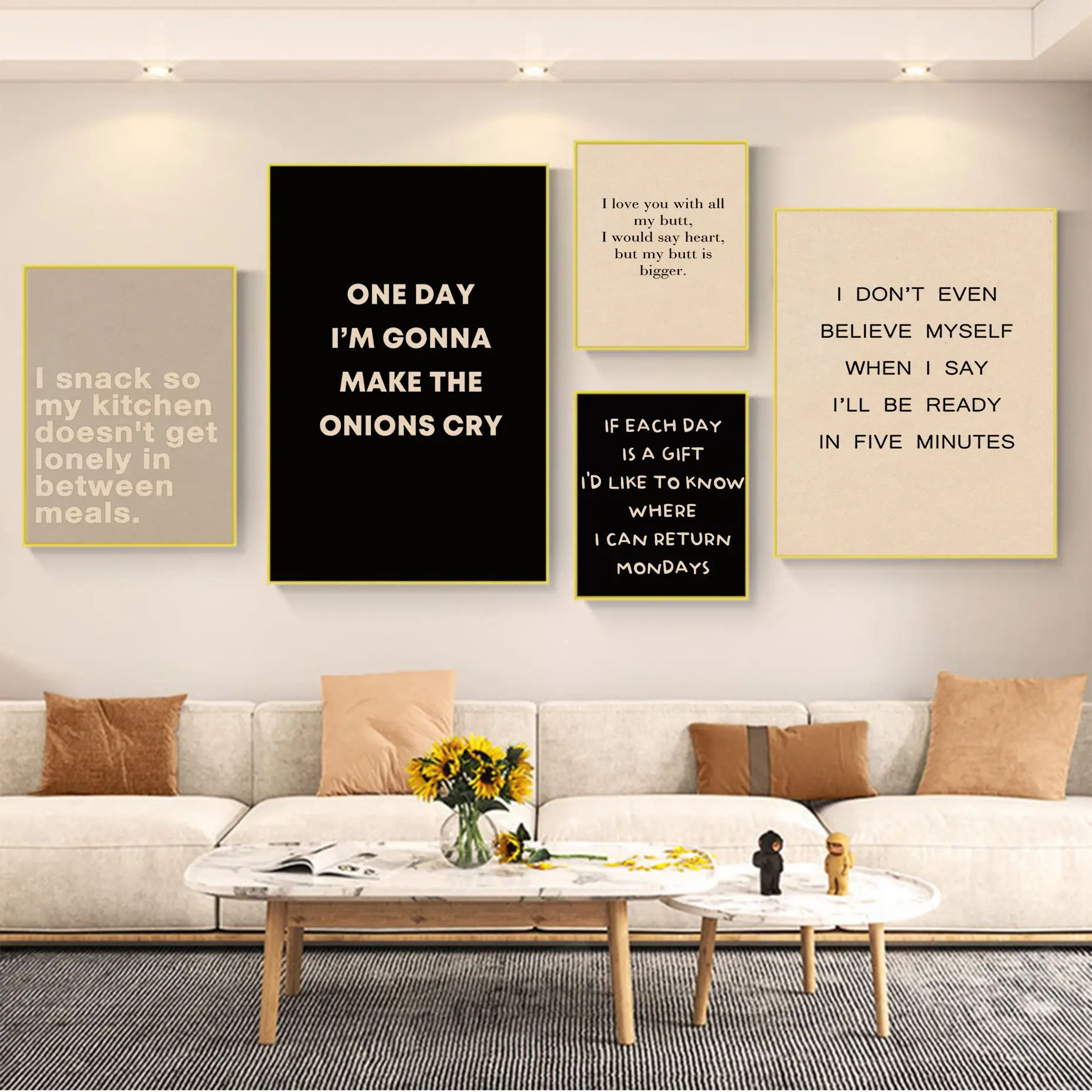 

Black & White Motivational Text Art Art Poster Wall Art Retro Posters For Home Wall Decor
