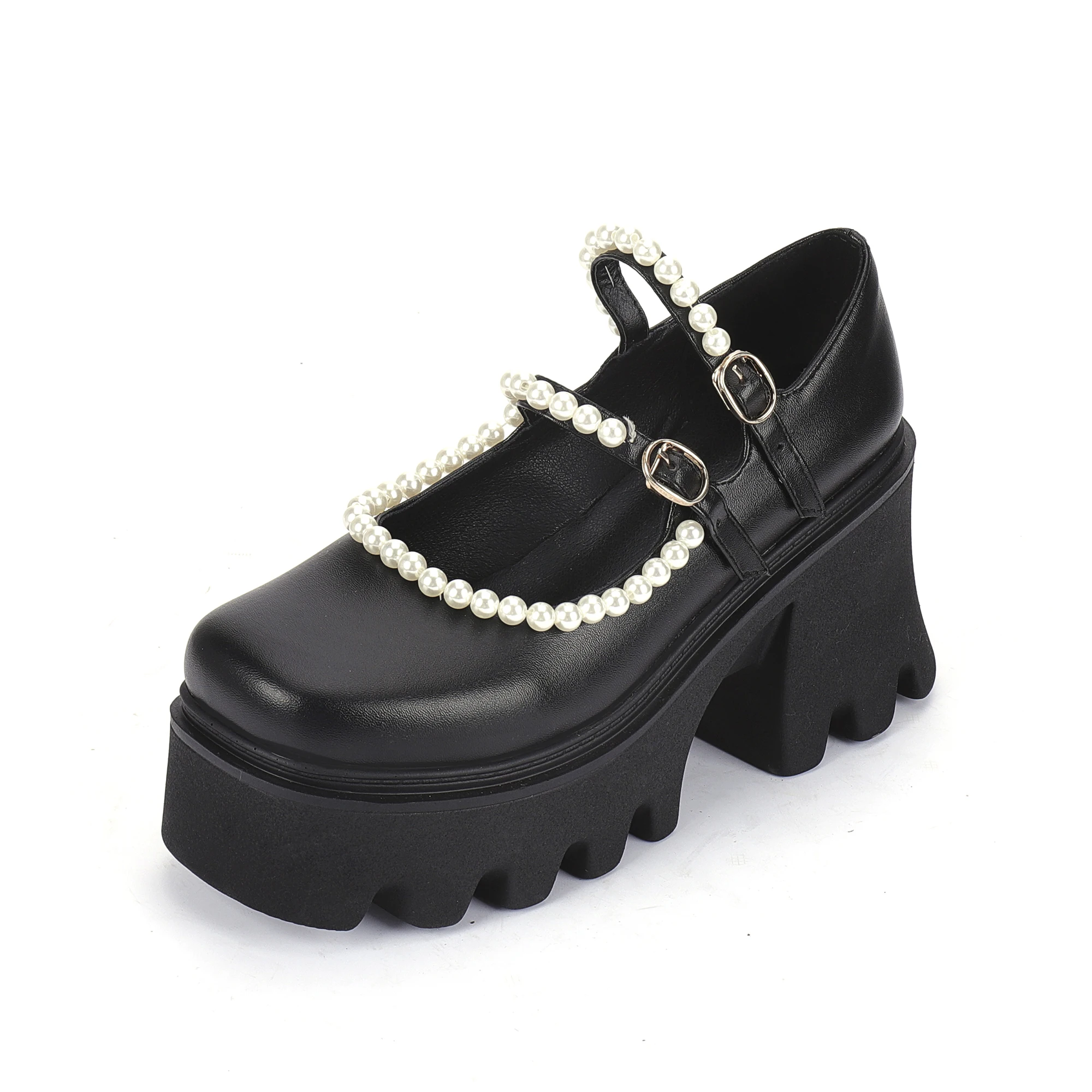 

Женские туфли на платформе, на толстом каблуке, весна-лето 2022