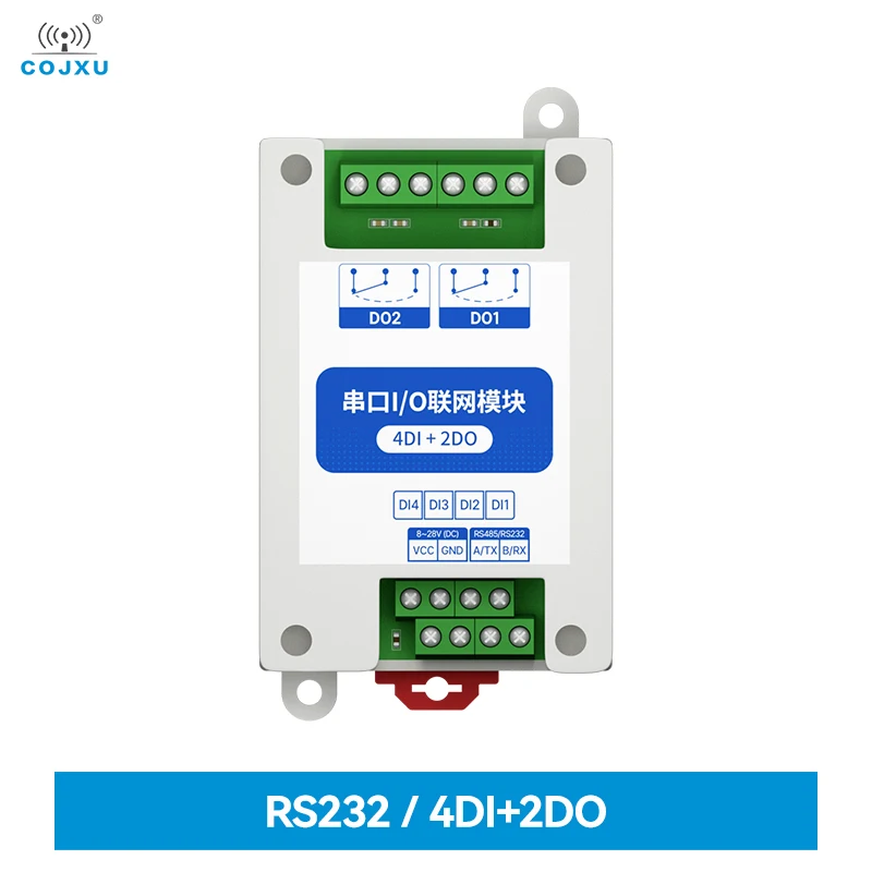 MA02-AXCX4020(RS232) 4DI+2DO Modbus RTU Industrial Grade Serial Port I/O Networking Module RS232 Interface
