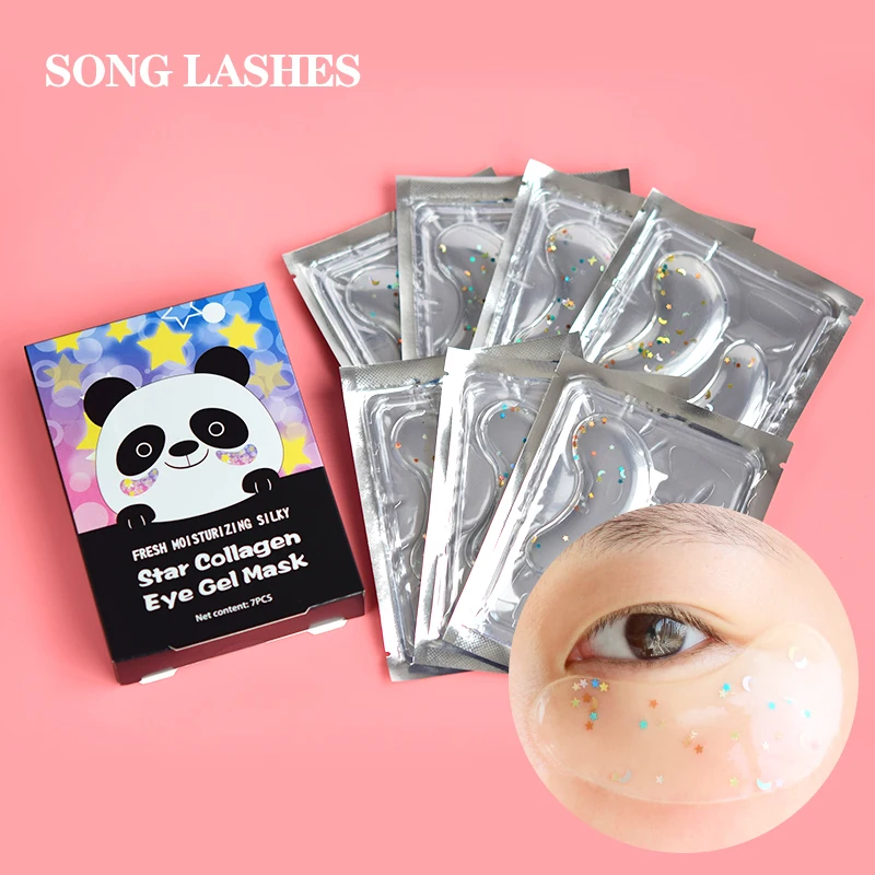 SONG LASH Eye Mask Skin Care Anti-Puffiness Eye Mask Collagen Anti-wrinkle Moisturizing Removes Eye Patch Dark Circles Facial