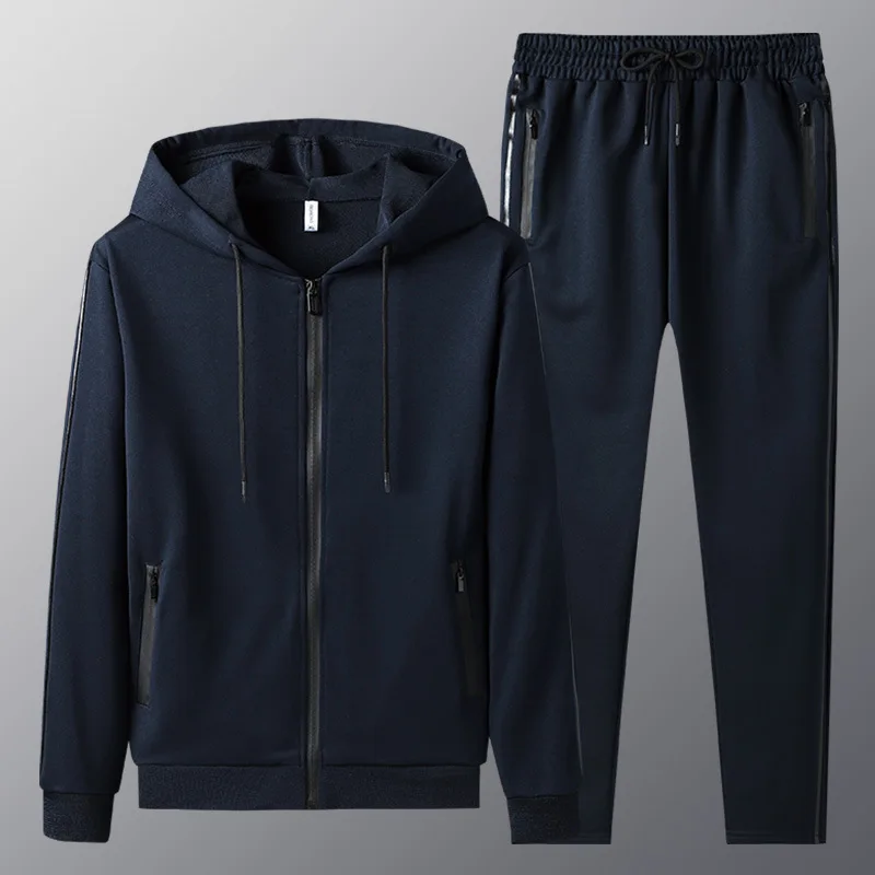 

Spring Men Tracksuit Streetwear Casual Men's Set 2022 Hoodies Sportswear Mens Two Pieces Set Zipper Jacket+Pants Sports Suit