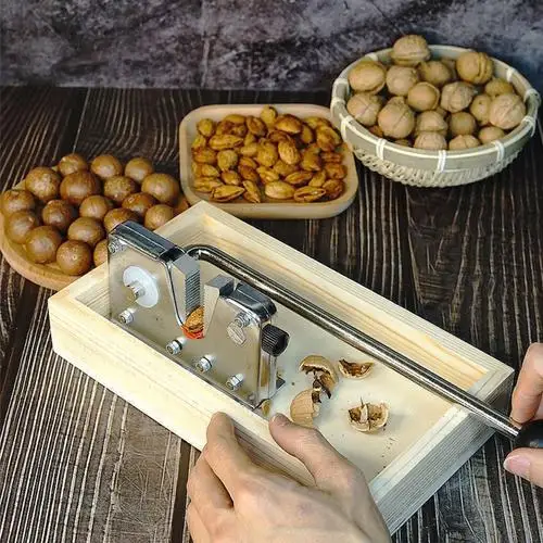 

Nut Opener Multifunctional Shelling Tool With Handle Innovative Nut Opener Macadamia Nut Opener Walnut Clip Shelling Respectable