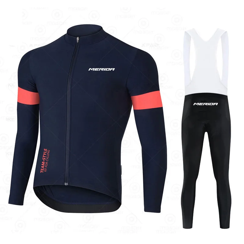 Merida Autumn Bicycle Clothing Men Breathable Long Sleeve Jersey MTB Maillot Quick Dry Road Bike Shirts Spring Pro Cycling Tops