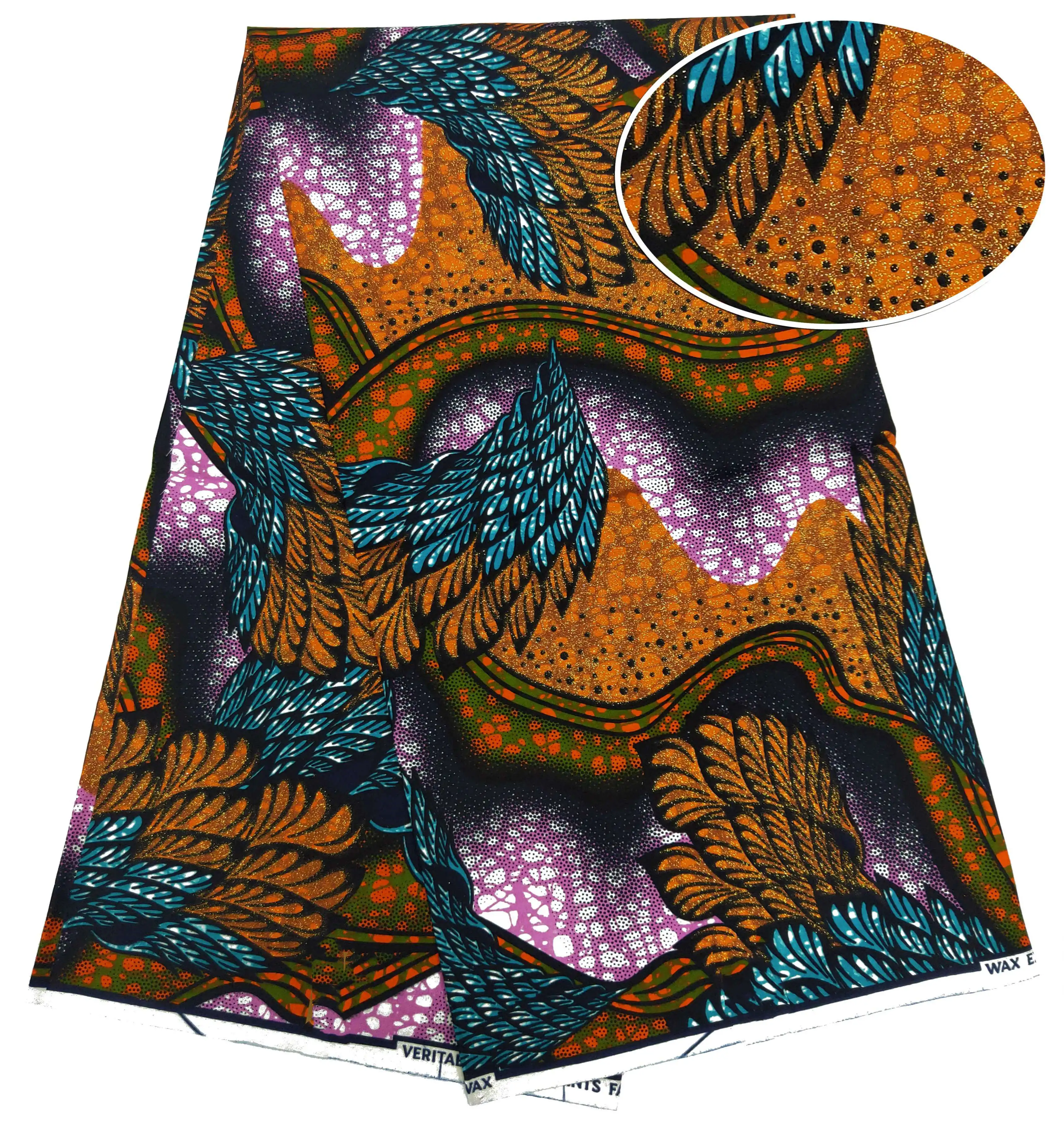 

100%Cotton African Wax Printed Fabrics By The Meter Veritble Original Grand Gold SPER Wax Ankara Dye Fabrics Textile For Dresses