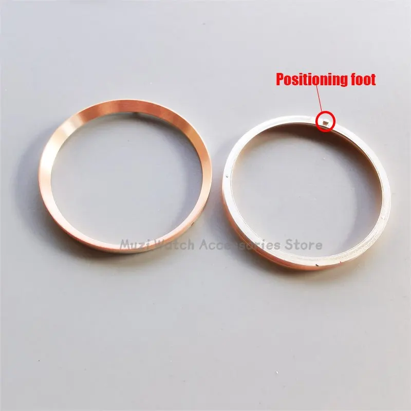 Mod SKX007 Watch Parts 30.5mm Gold Black Brushed  Chapter Ring Inster Fit For Seiko 5 SKX007 SKX009 SRPD Men's Diving Watch