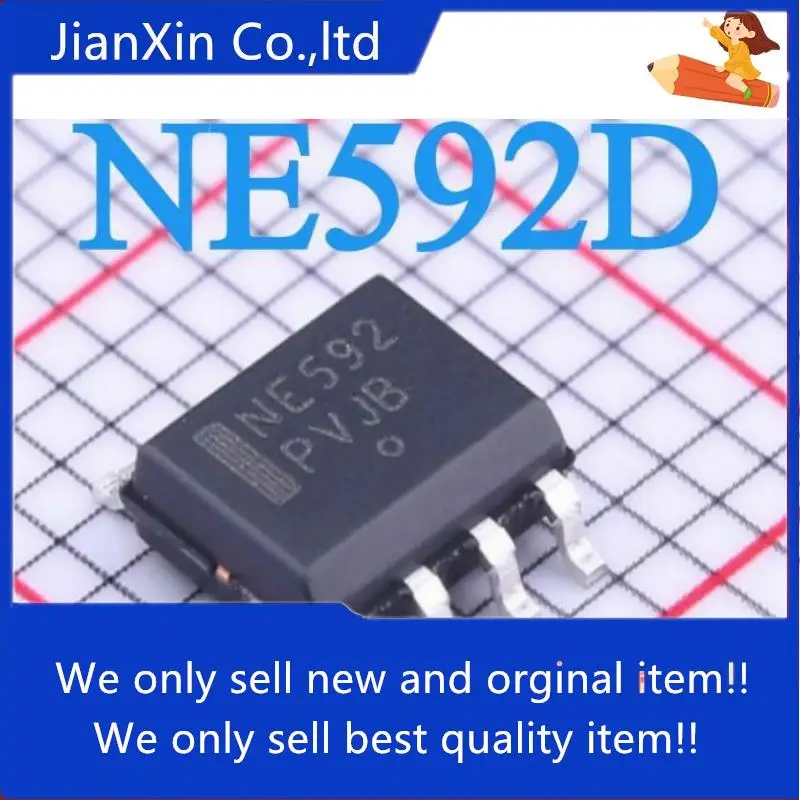 20 шт., 100% оригинальный новый NE592 NE592D SOP8 NE592D8R2G