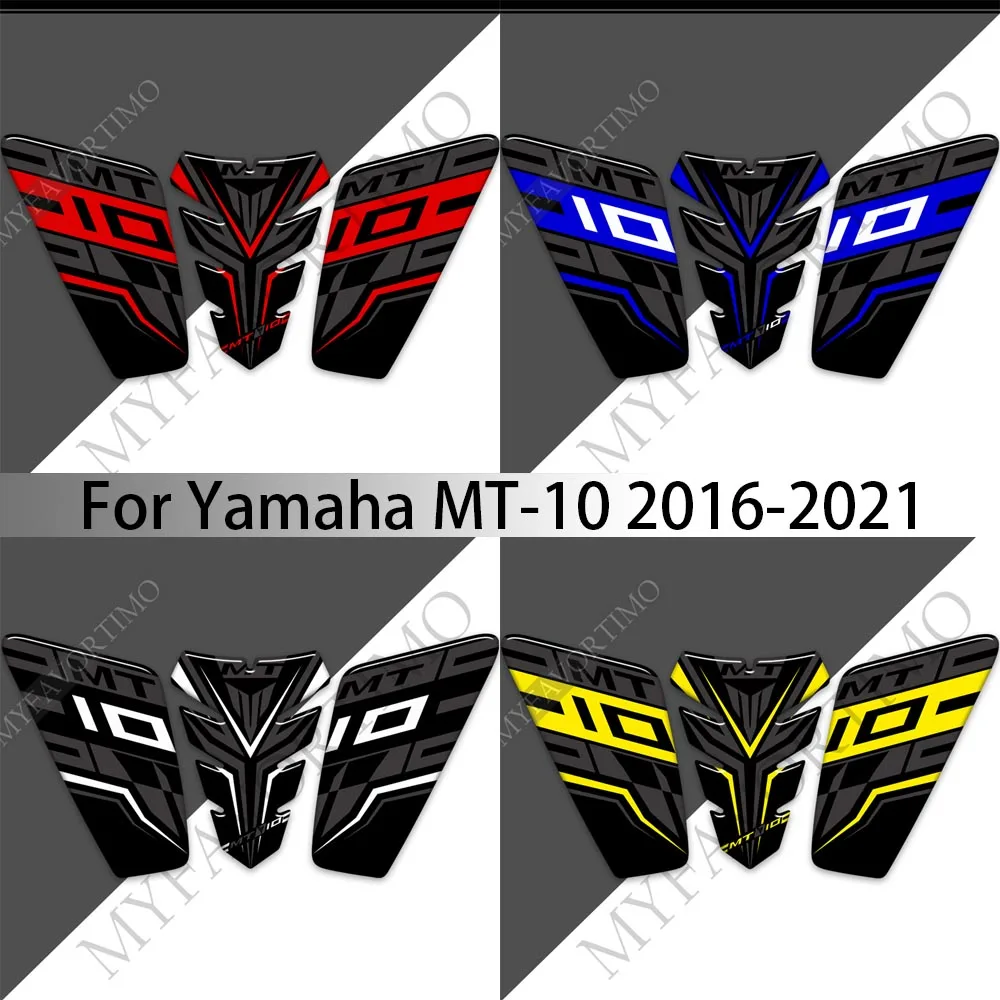 3D наклейки для Yamaha MT10 FZ MT-10 Tank Pad Protector Fairing Fender лобовое стекло защитная наклейка 2016