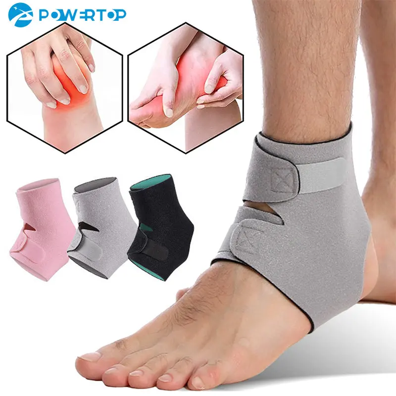 

1 Pcs Professional Ankle Brace Adjustable Pain Relief Stabilizer Sports Compression Ankle Support Fitness Protective Pad for Gym