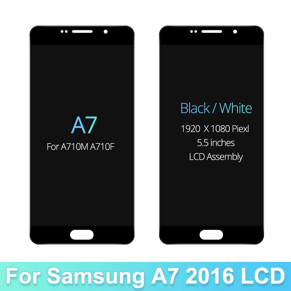 100% протестированный TFT для SAMSUNG GALAXY A7 2016 A710 ЖК-дисплей сменный преобразователь