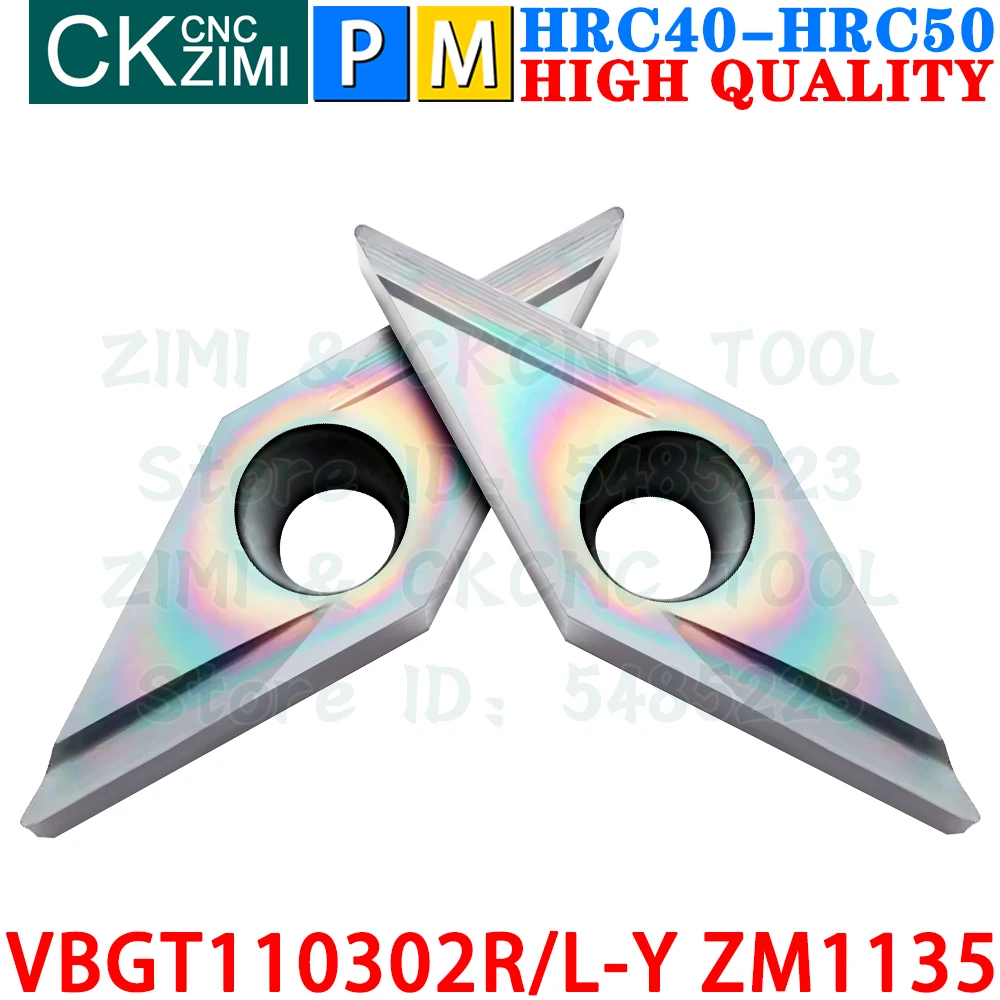 VBGT110302R-Y ZM1135 VBGT110302L-Y VBGT1103 VBGT 1103 Твердосплавные вставки Отделка внешняя