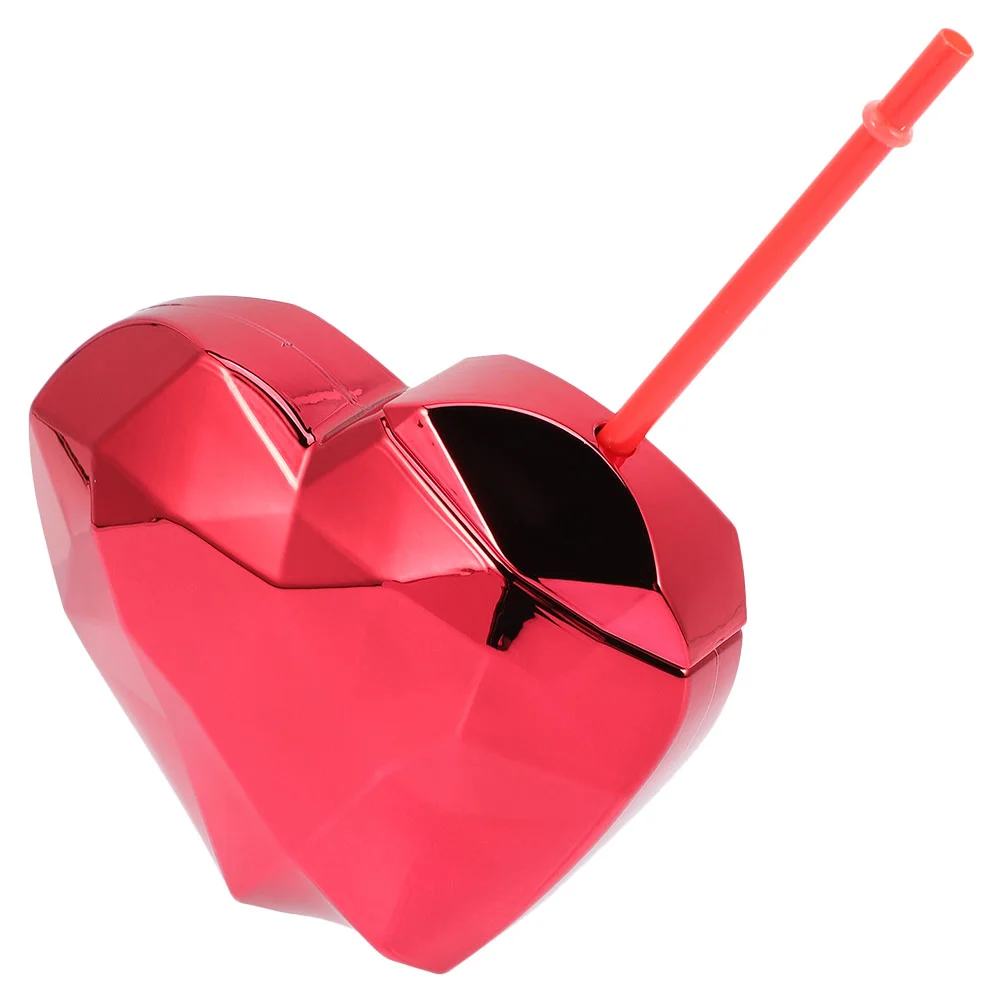 

Cup Heart Water Beverage Party Straw Shaped Reusable Bottle Flexible Straws Creative Drink Shape Mug Disco Tumbler Mugs