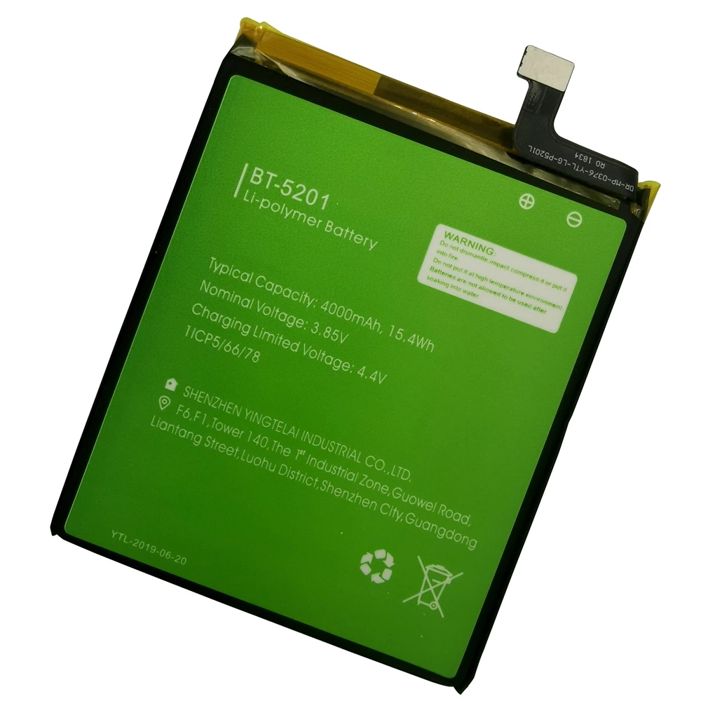 100% оригинальный высококачественный аккумулятор 4000 мАч для LEAGOO Power 2 Pro BT-5201 BT5201