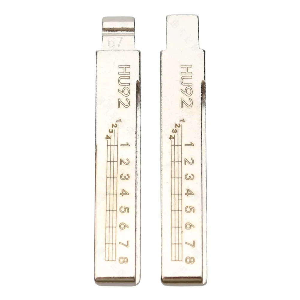 10 шт. HU92 # 67 лезвие ключа с гравировкой шкала режущие зубы ключ для резки пустое