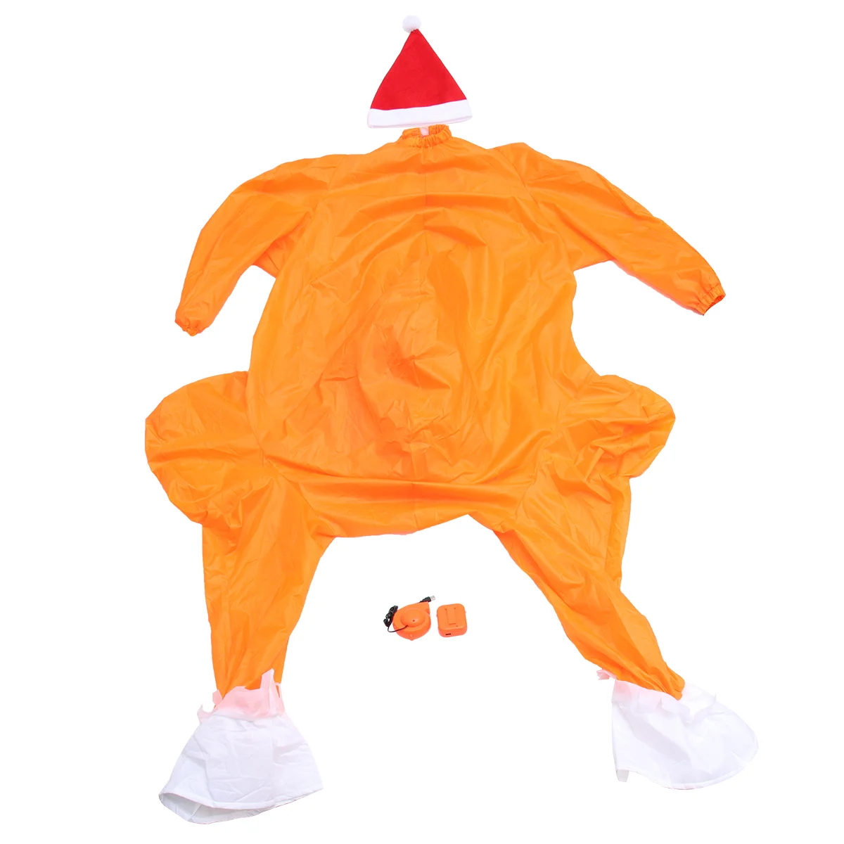 

1 Set Thanksgiving Turkey Inflatable Costume Holiday Party Performance Suit - Free Size (Clothing Hat Blower Box No