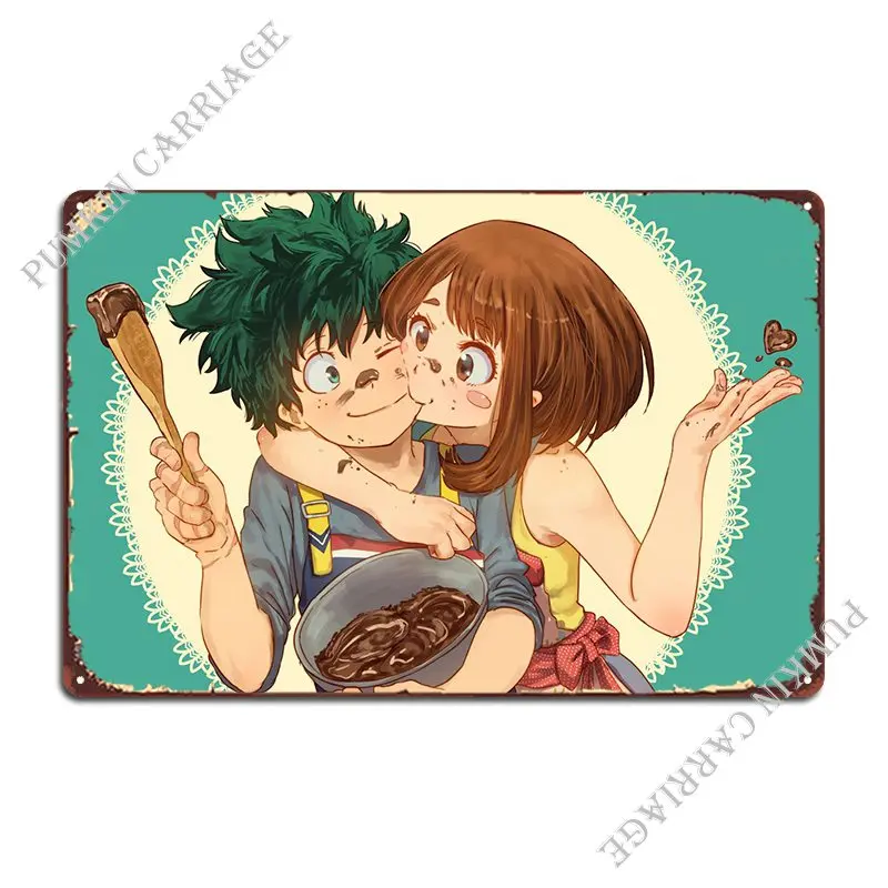 

Izuyu X Uraraka Metal Sign Party Club Funny Wall Mural Tin Sign Poster