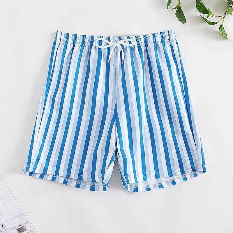 

Striped Boxer Swimming Trunks Water Swimwear Surfing Spring Beach Swimsuit