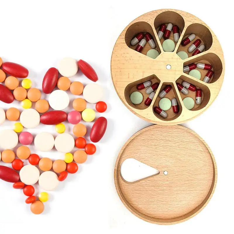 

7 Grids Portable Weekly Pill Box Storage Case Pill Case Container Mini Medicine Organizer Tablet Dispenser Splitters