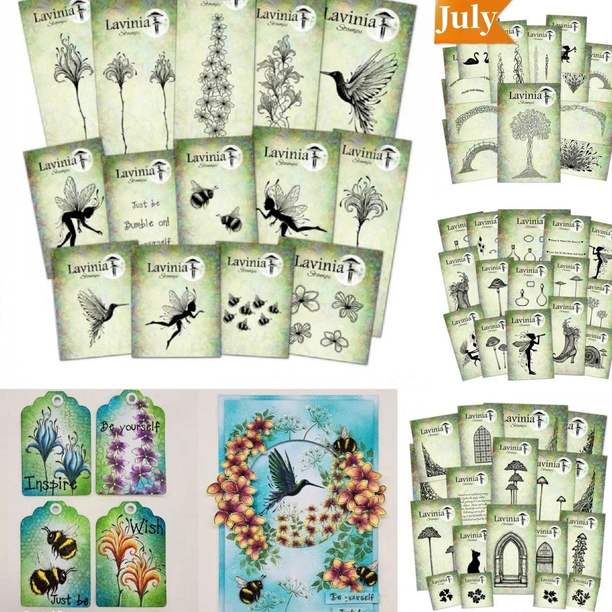 Прозрачные штампы Craft Clearance 2024 коллекция Sunbloom Bridge эльфийские сделай сам скрапбук