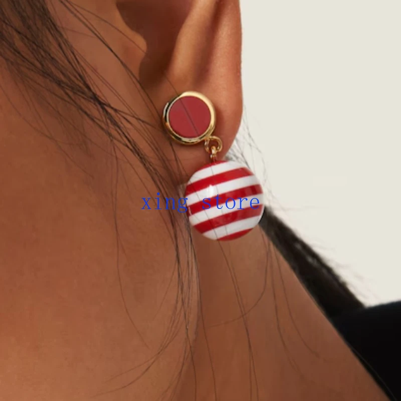 2024 модные новые милые и романтические женские серьги с круглым кулоном в