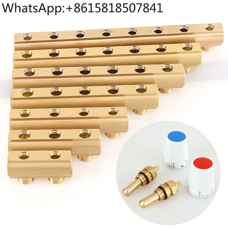 1 дюймовый Ручной сепаратор для воды домашний подогрева пола полностью медный