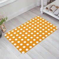 geometric polka dot yellow entrance door mat bedroom kitchen bathroom mat non slip door mat personality home decor